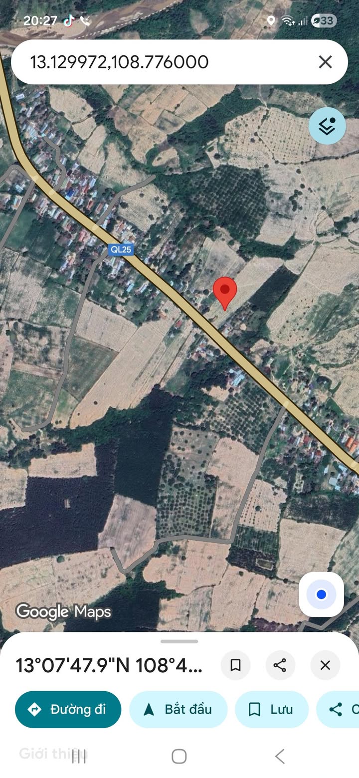 Đất mặt tiền Quốc lộ 25 - Sơn Hòa 6667m² giá 3 tỷ - Cơ hội đầu tư tuyệt vời!