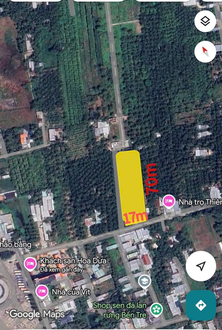 Đất vườn Phú Tân Bến Tre 1177m² giá chỉ 6,5 triệu/m² - Cơ hội đầu tư tuyệt vời!