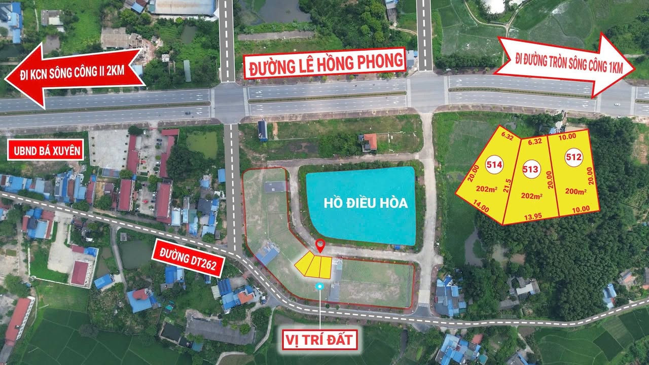 Đất nền Bá Xuyên, Thái Nguyên 200m² giá 16 triệu - Tiềm năng đầu tư lớn!