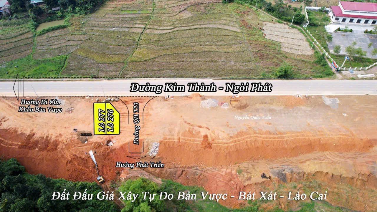 Đất nền Bát Xát 242m² giá 3.368 tỷ - Lô góc đắc địa, kinh doanh thuận lợi!