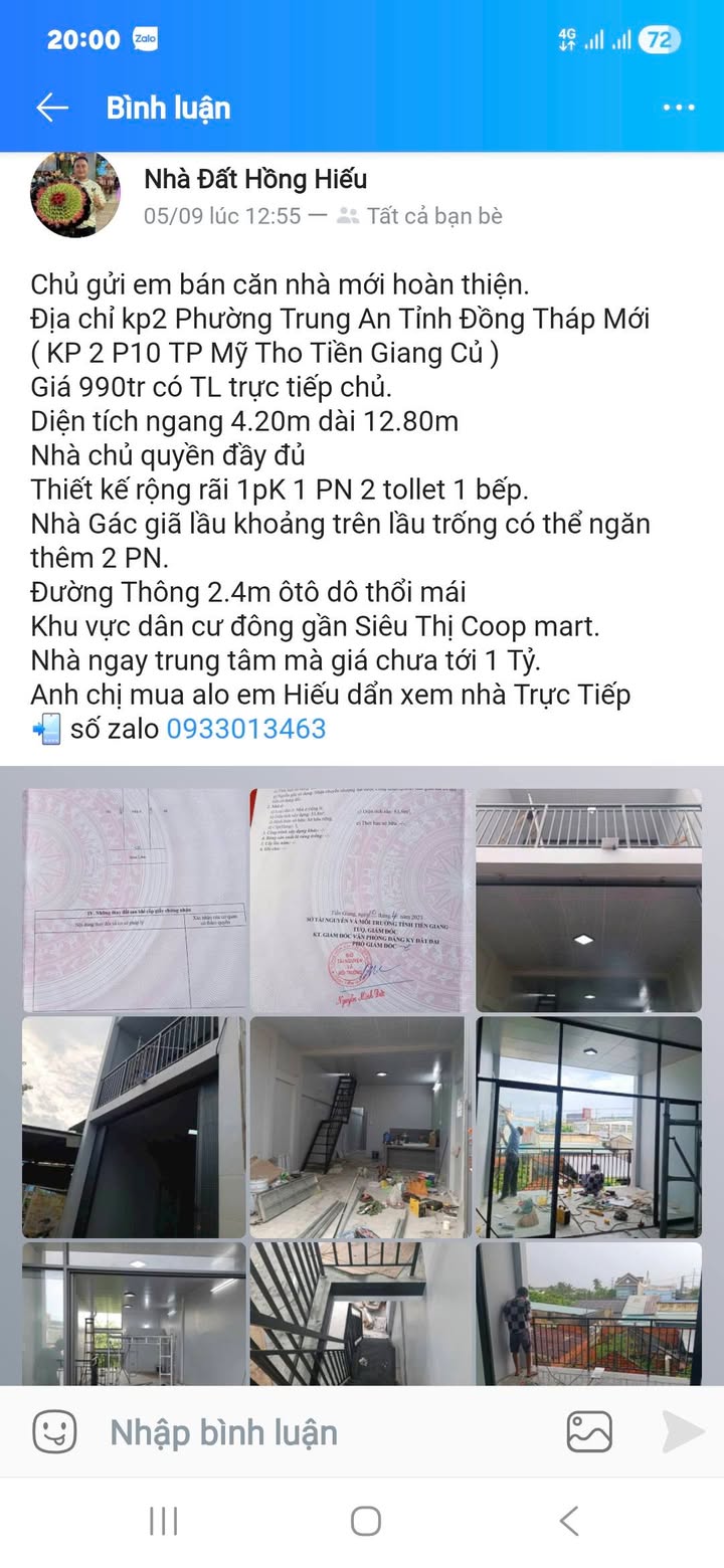 Nhà hoàn thiện tại KP2, Phường Trung An, 53.76m² chỉ 880 triệu - Cơ hội vàng cuối năm!