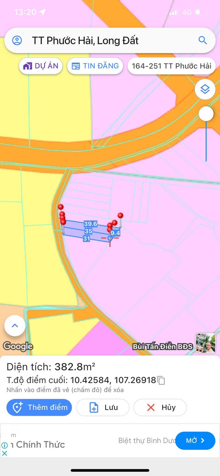 Đất nền Phước Hải 414.7m² giá 2.6 tỷ - Cơ hội đầu tư hấp dẫn!