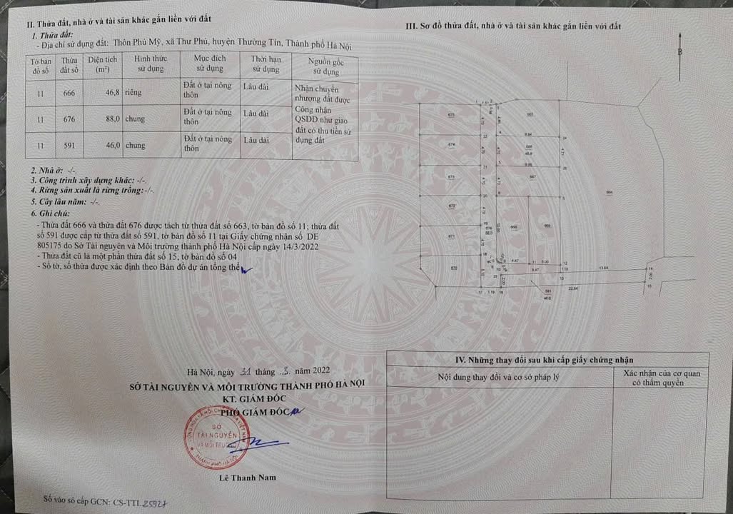 Đất nền chính chủ Thư Dương, Thường Tín 46.8m² giá 2.8 tỷ - Phong thủy đẹp, đường ô tô vào tận nơi!