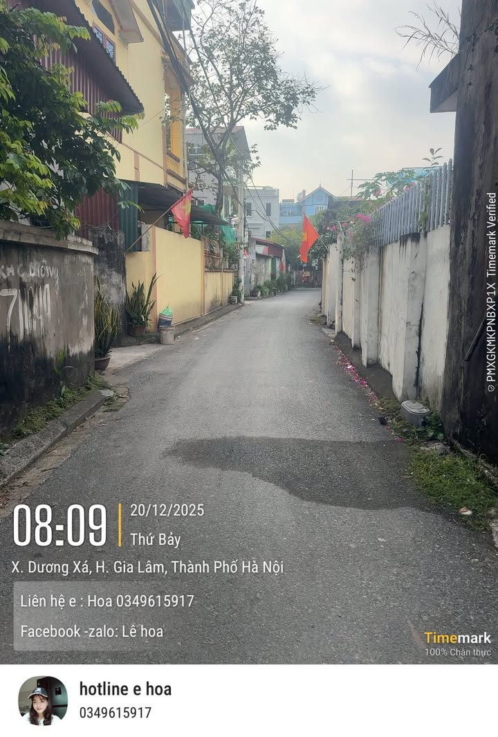 Đất Dương Xá Gia Lâm 61m² giá 4 tỷ - Nở hậu, ô tô vào tận đất!