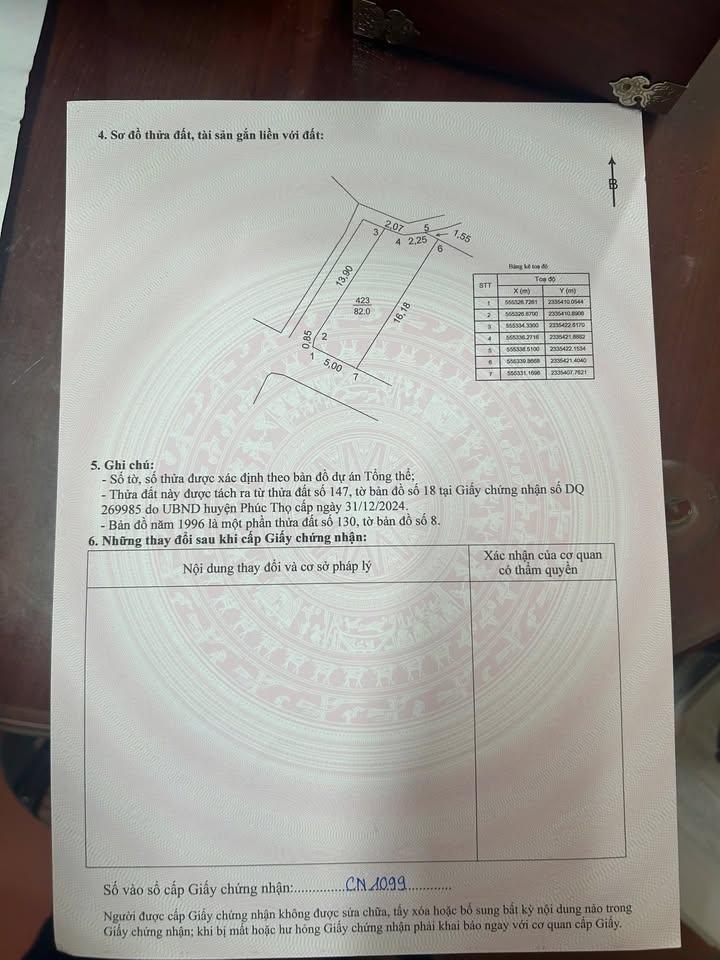 Đất nền lô góc 82m² tại Thọ Lộc, Phúc Thọ - Vị trí đẹp, pháp lý rõ ràng!