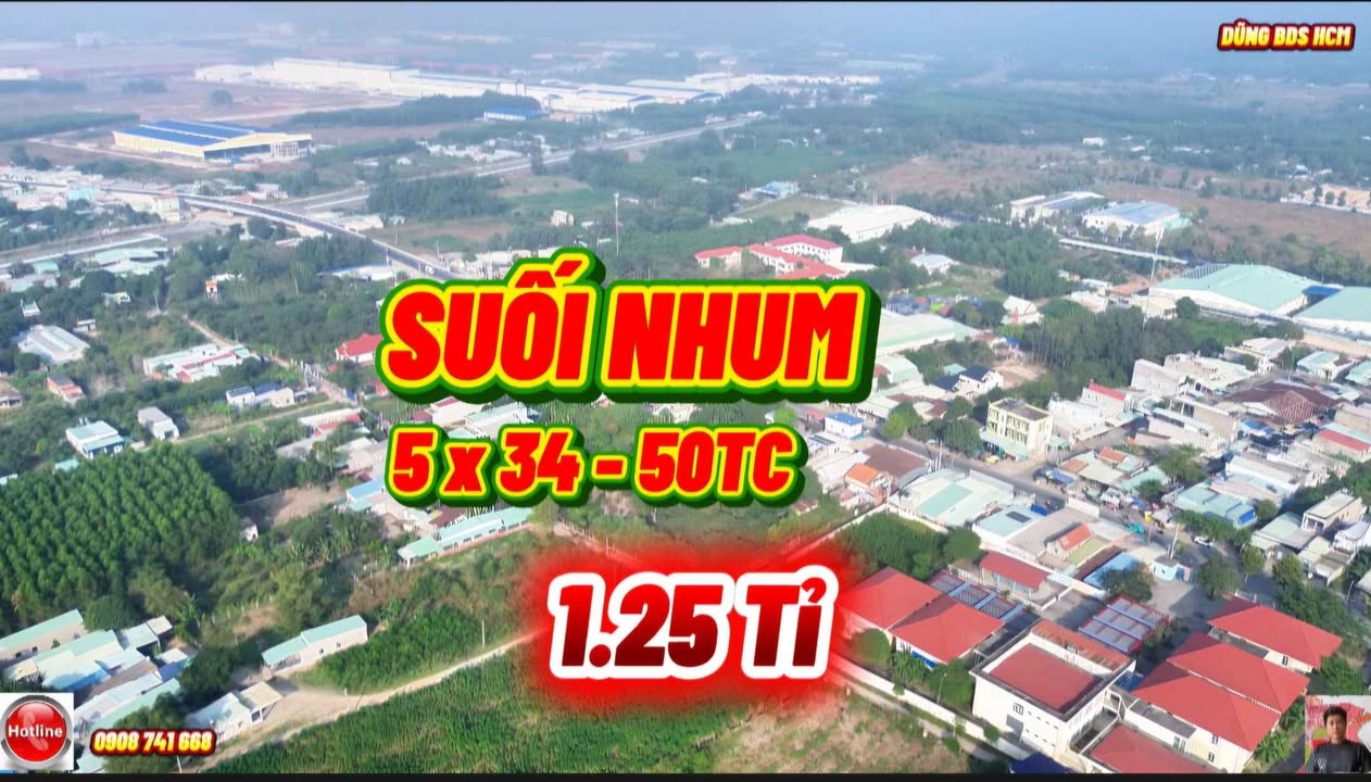 Đất nền Tân Thành 170m² giá 1.25 tỷ - Sổ đỏ chính chủ, thuận lợi xây dựng!