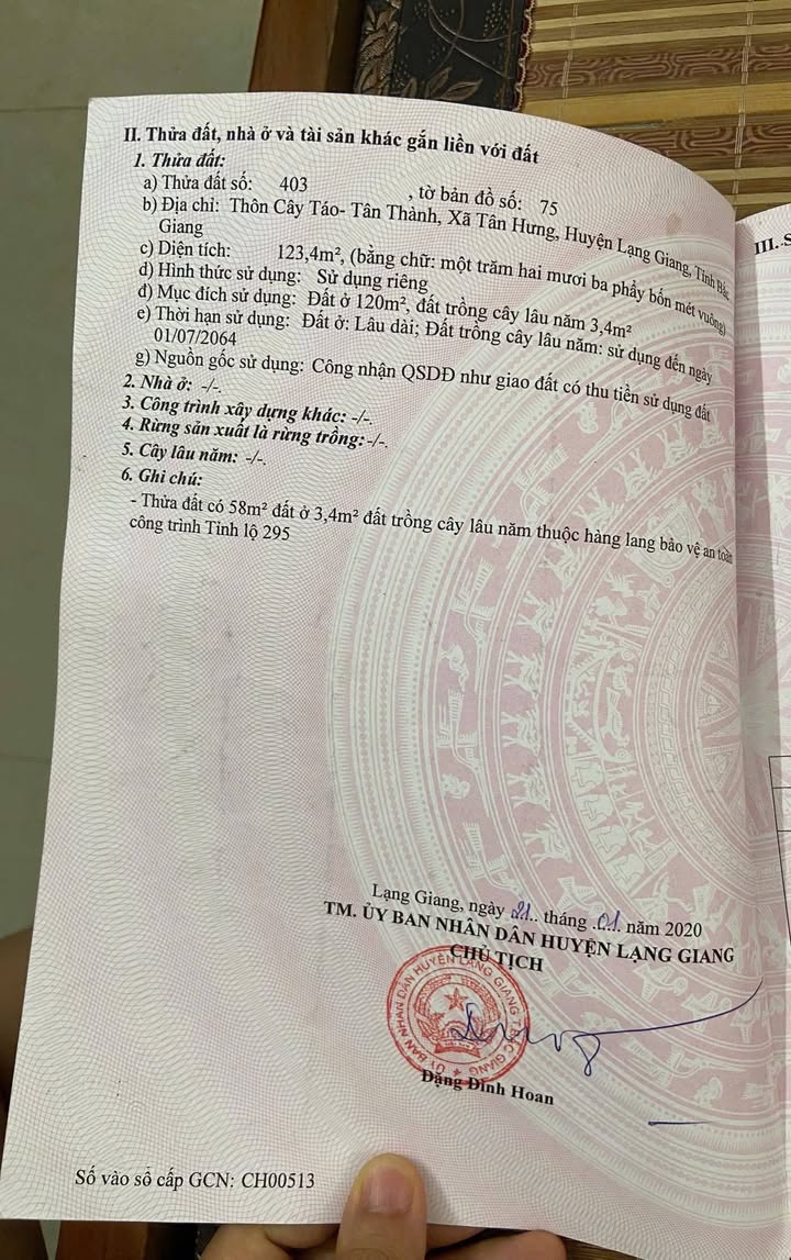 Đất mặt tiền đường Tỉnh Lộ 295, 123m² giá 3 tỷ - Kinh doanh sầm uất!