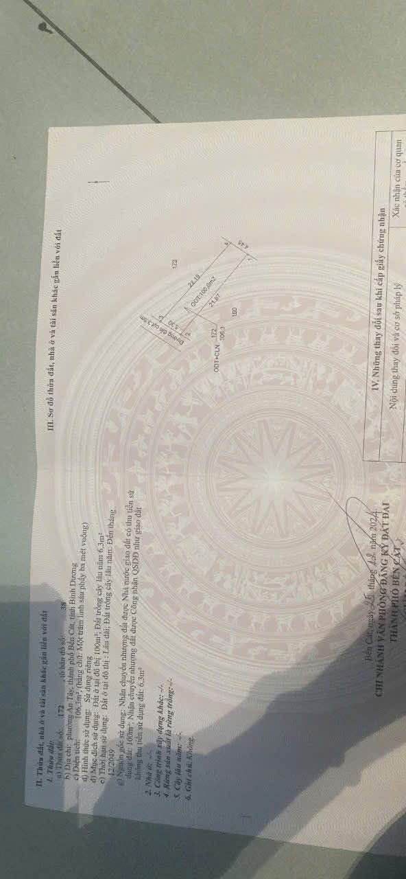 Đất nền An Tây Bến Cát 744m² giá 1.15 tỷ - Cơ hội đầu tư tuyệt vời!