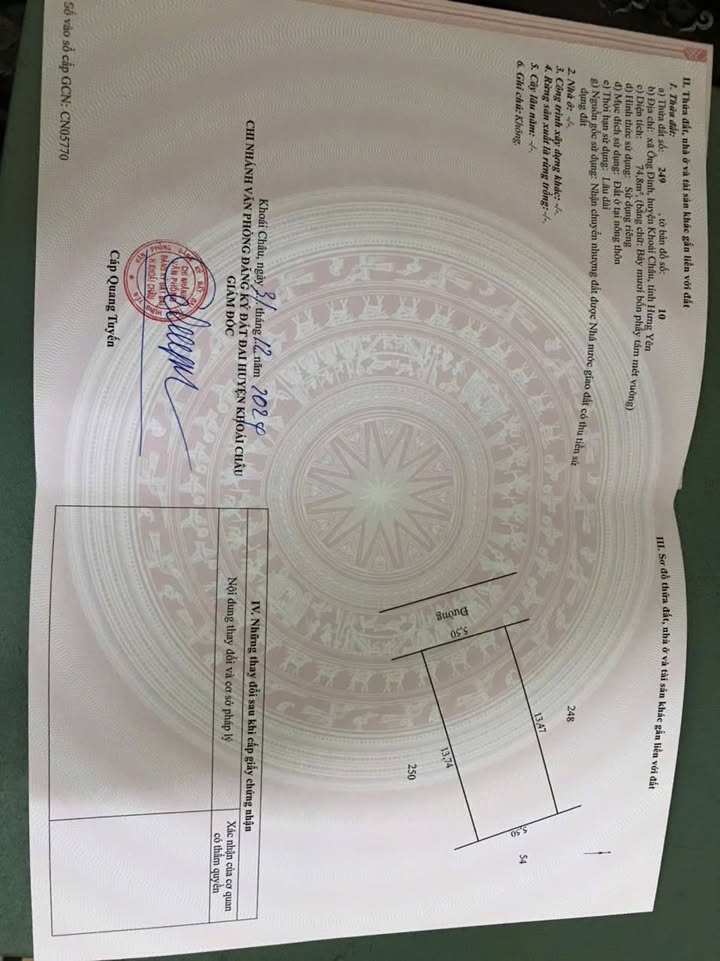 Đất nền xã Triệu Việt Vương, Hưng Yên 74.8m² chỉ 1.496 tỷ - Sổ đỏ chính chủ, đầu tư sinh lời!