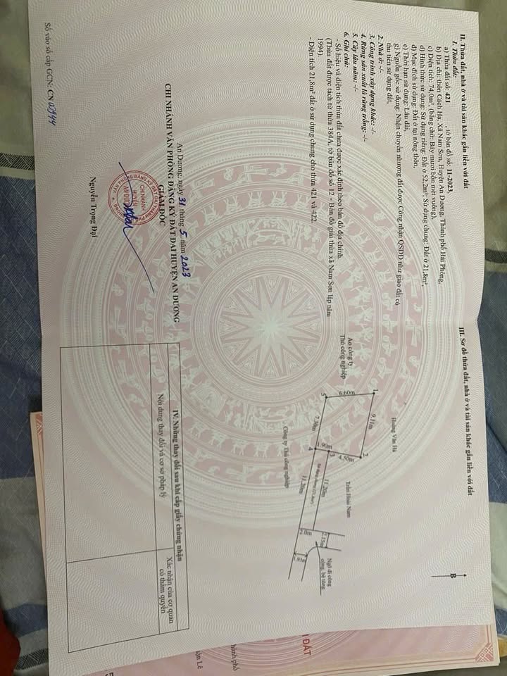 Đất nền Lương Quán An Dương 74m² giá 800 triệu - Vị trí đắc địa, dân cư đông đúc!