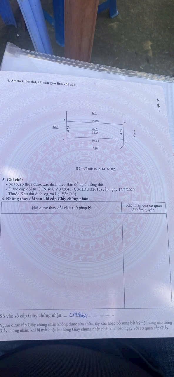 Đất dịch vụ Lại Yên Hoài Đức 72m² - Tiềm năng tăng giá mạnh!