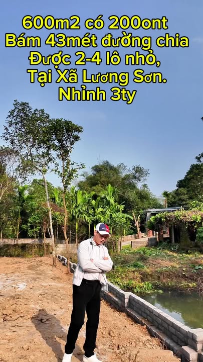 Đất nền Tân Vinh, Lương Sơn 600m² giá thỏa thuận - Lý tưởng làm nhà vườn nghỉ dưỡng!