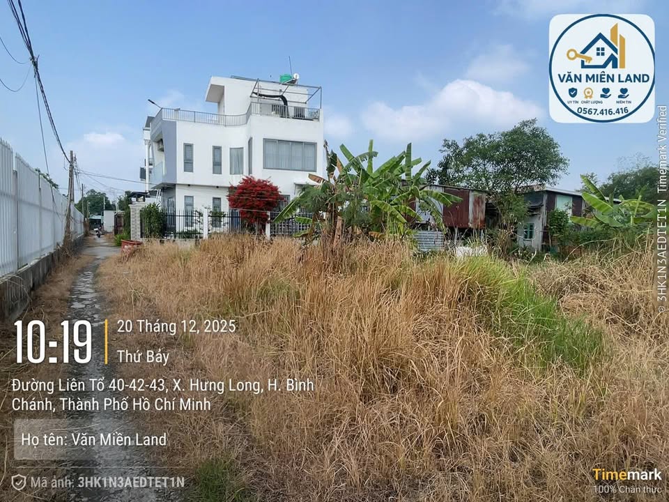 Đất nền Hưng Long, Bình Chánh 176m² giá 3.2 tỷ - Chính chủ bán nhanh!