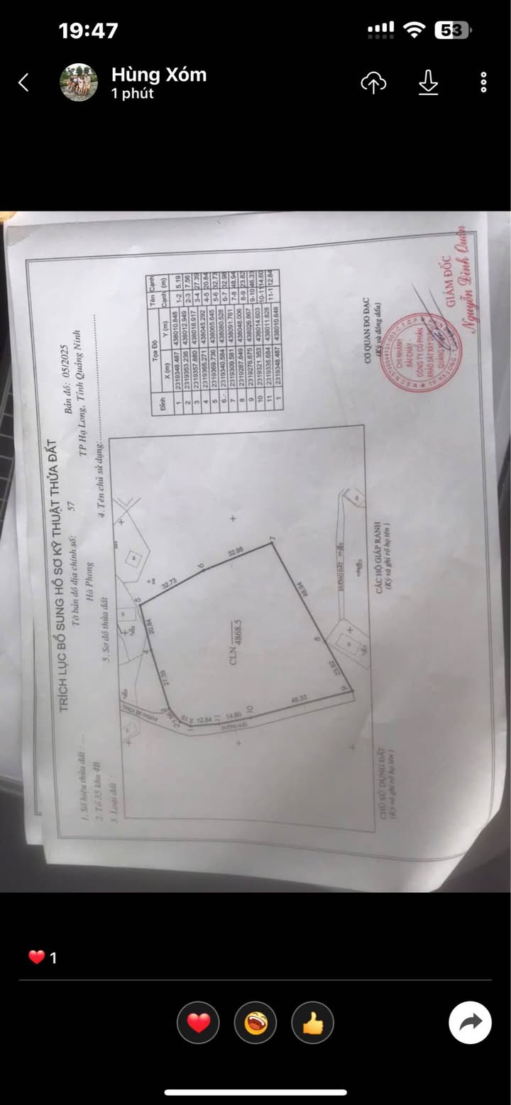 Đất nền Hạ Long 4868m² giá 12.17 tỷ - Vị trí đẹp, giao thông thuận tiện!