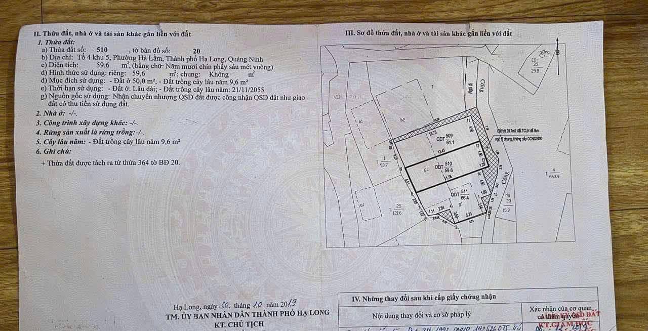Đất ở phố Đoàn Kết, Hà Lầm 59.6m² giá 1.1 tỷ - Đầu tư lý tưởng