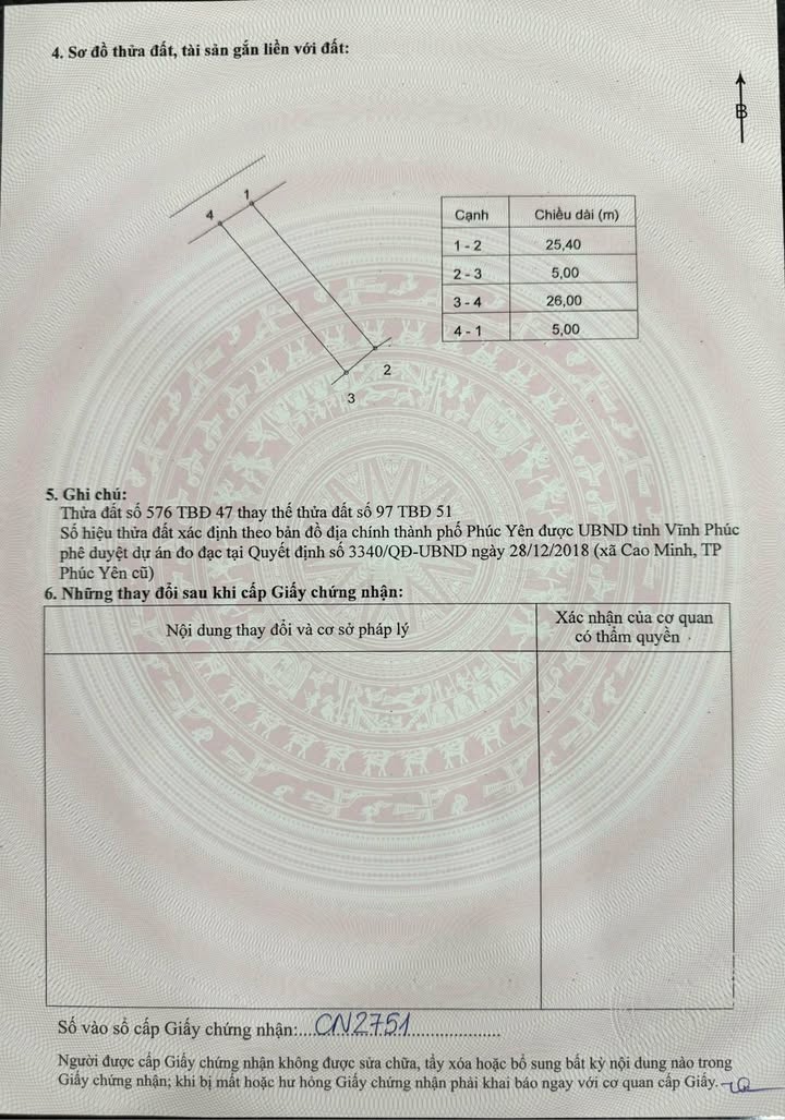 Đất thổ cư Xuân Hòa, Phúc Yên 128m² giá 2.5 tỷ - Vị trí đắc địa cho đầu tư!