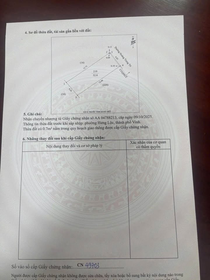 Đất kinh doanh Hoàng Trọng Trì, Hưng Lộc 51,31m² giá 3,45 tỷ - Vị trí đắc địa, sẵn sàng kinh doanh!