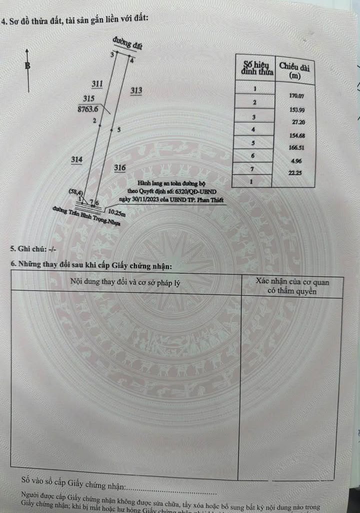 Đất thổ cư mặt tiền Trần Bình Trọng, Mũi Né 8700m² chỉ 1.4 tỷ - Cơ hội đầu tư hấp dẫn!