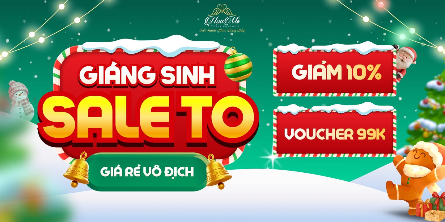 Villa Hoạ Mi Đà Lạt - Chúc mừng Giáng sinh với ưu đãi 10%