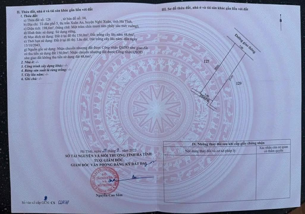 Đất nền khu phố 5, thị trấn Xuân An 198m² giá 1.6 tỷ - Cơ hội đầu tư hấp dẫn!