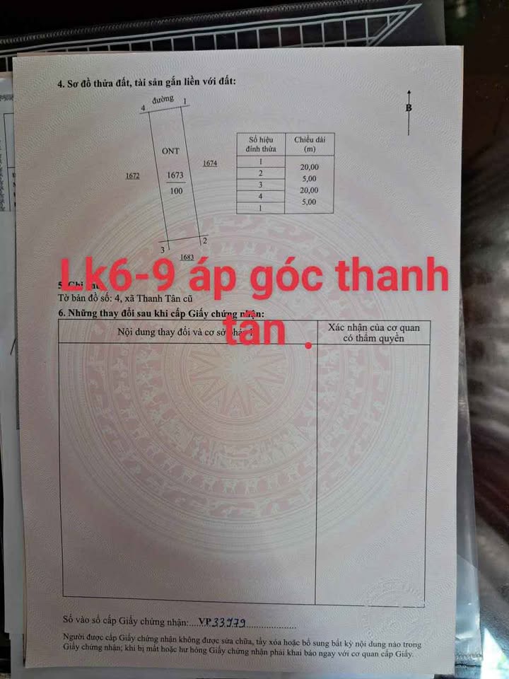 Đất nền Thanh Tân, Thanh Liêm 100m² giá 1.9 tỷ - Mặt tiền 5m, vị trí đẹp!