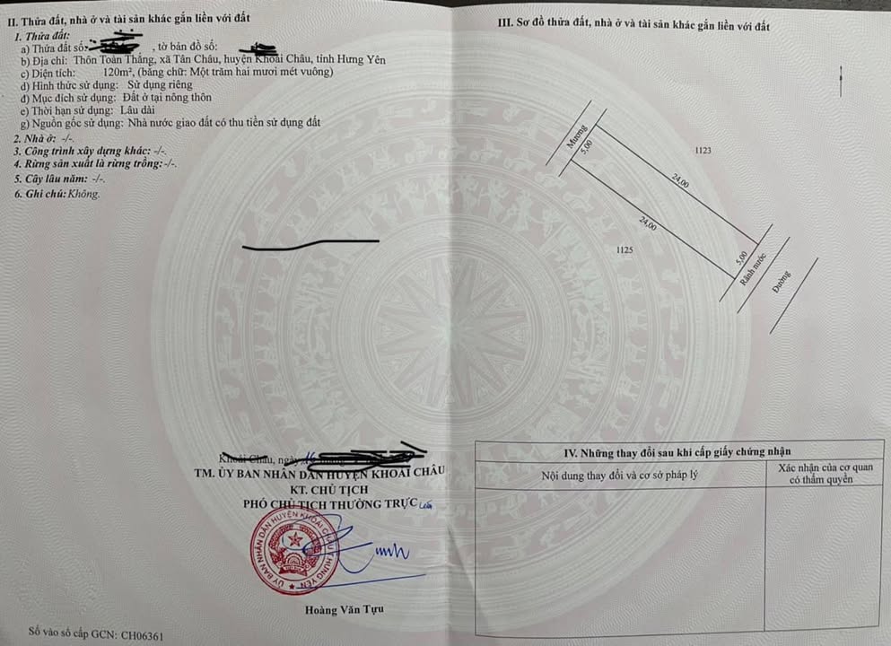 Đất đấu giá 120m² tại xã Châu Ninh, Hưng Yên - Giá 3 tỷ, cơ hội đầu tư tuyệt vời!