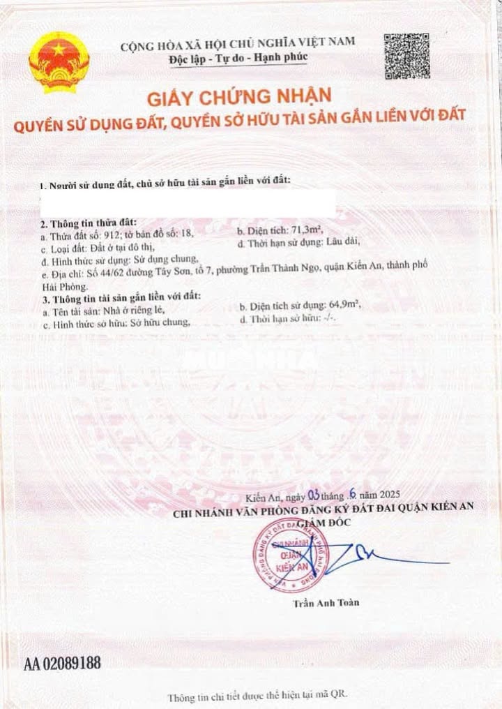 Đất tặng nhà Kiến An 251.3m² giá thỏa thuận - Cơ hội vàng cho nhà đầu tư!