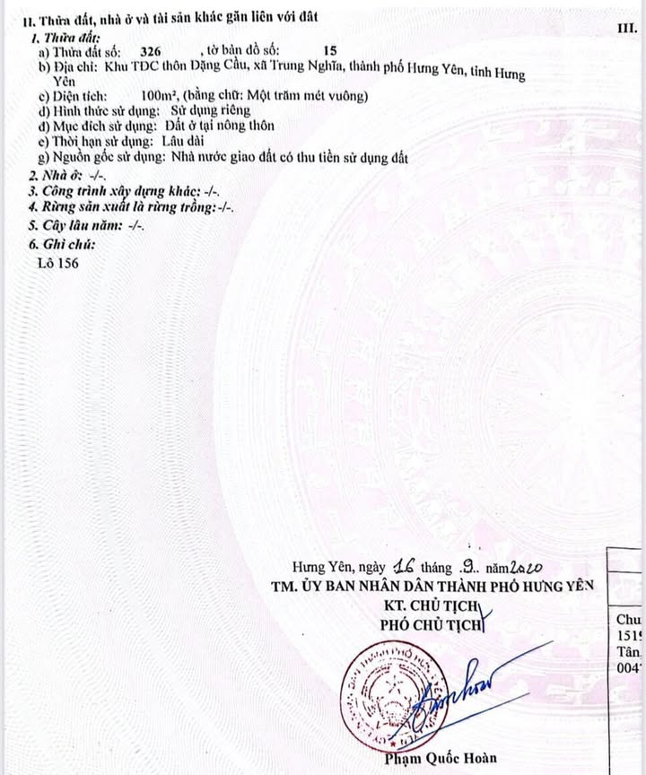 Đất nền phường Phố Hiến, Hưng Yên 100m² - Đầu tư tiềm năng sinh lời cao!