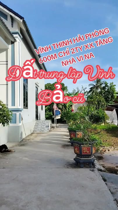 Đất Vĩnh Thịnh, Vĩnh Bảo 576m² giá 2.4 tỷ - Đường ô tô vào tận nơi!