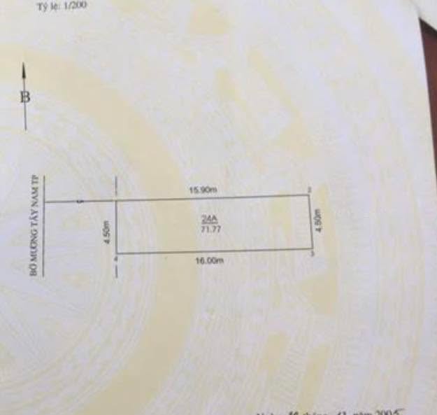 Đất mặt đường Mương Chợ Hàng Mới, Lê Chân 72m² - Kinh doanh sầm uất, giá tốt!