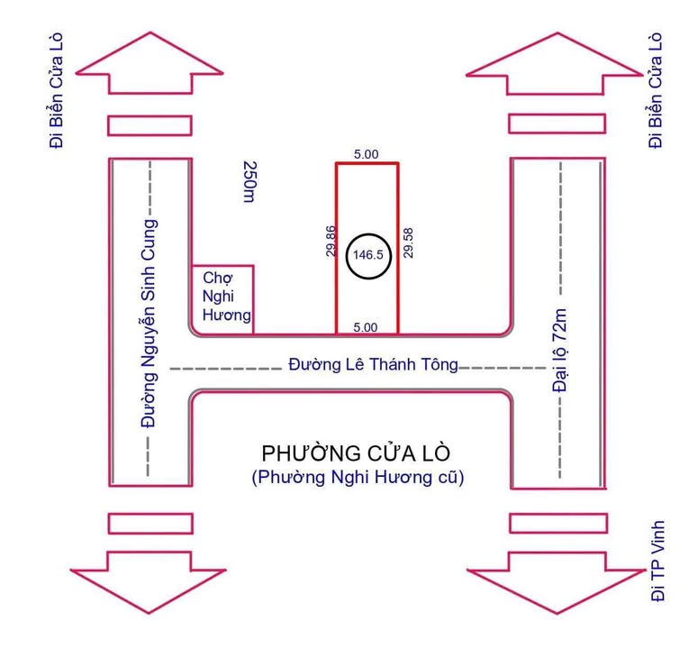 Đất nền Nghi Hương đường Lê Thánh Tông 146,5m² giá 3 tỷ - Cơ hội đầu tư hấp dẫn!