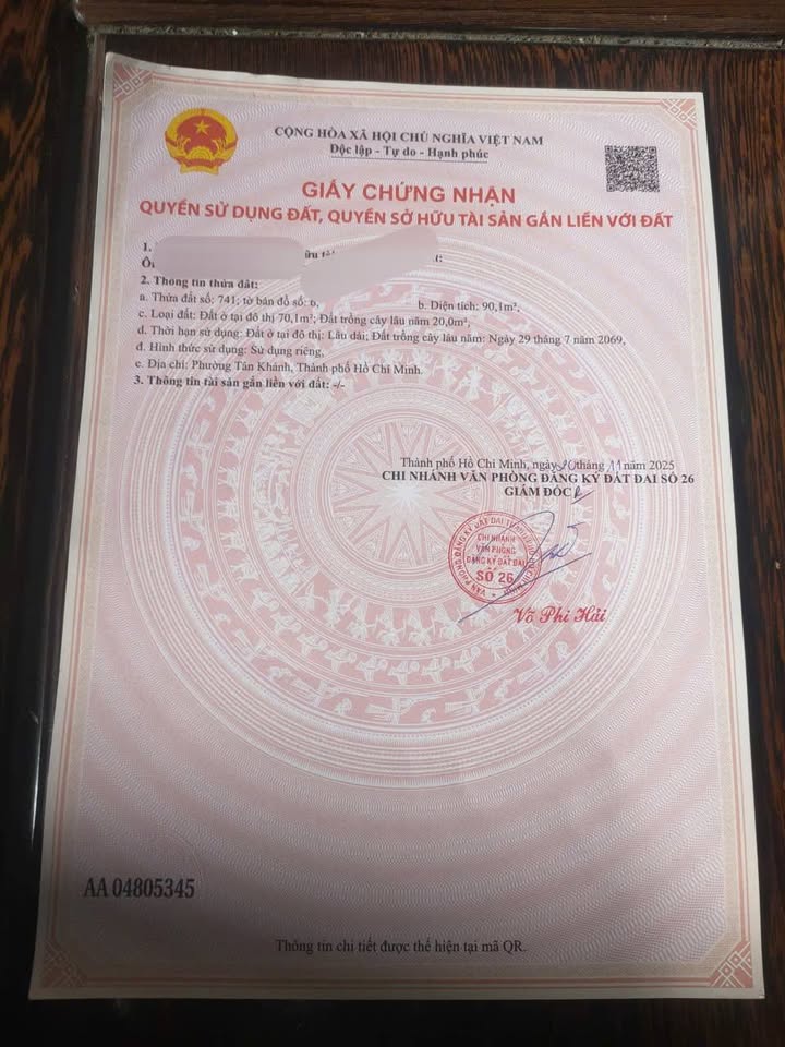 Đất nền mặt tiền Tân Phước Khánh 96m² giá 2.25 tỷ - Pháp lý rõ ràng