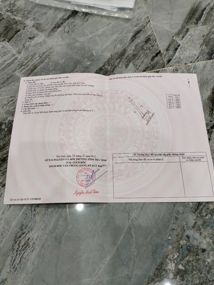 Đất thổ cư 550m² tại đường D5, Tiểu Cần, Trà Vinh - Giá tốt cho nhà đầu tư!