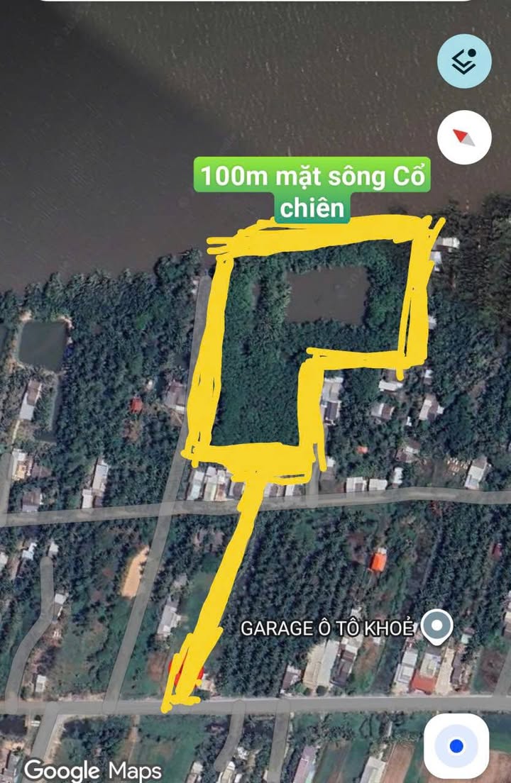 Đất nền 165000m² tại Hòa Thuận, Trà Vinh - Mặt tiền sông Cổ Chiên, giá tốt!