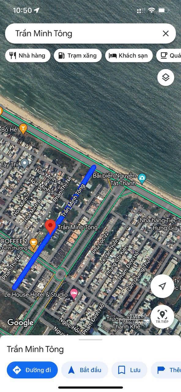 Bán đất biển Trần Minh Tông, Liên Chiểu 210m² - Vị trí lý tưởng cho đầu tư!