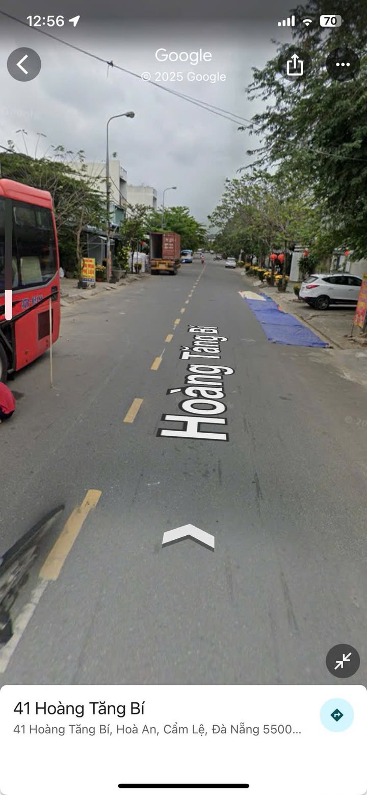 Đất mặt tiền đường Hoàng Tăng Bí 100m² giá 5.45 tỷ - Kinh doanh sầm uất ngay Bến Xe Đà Nẵng!