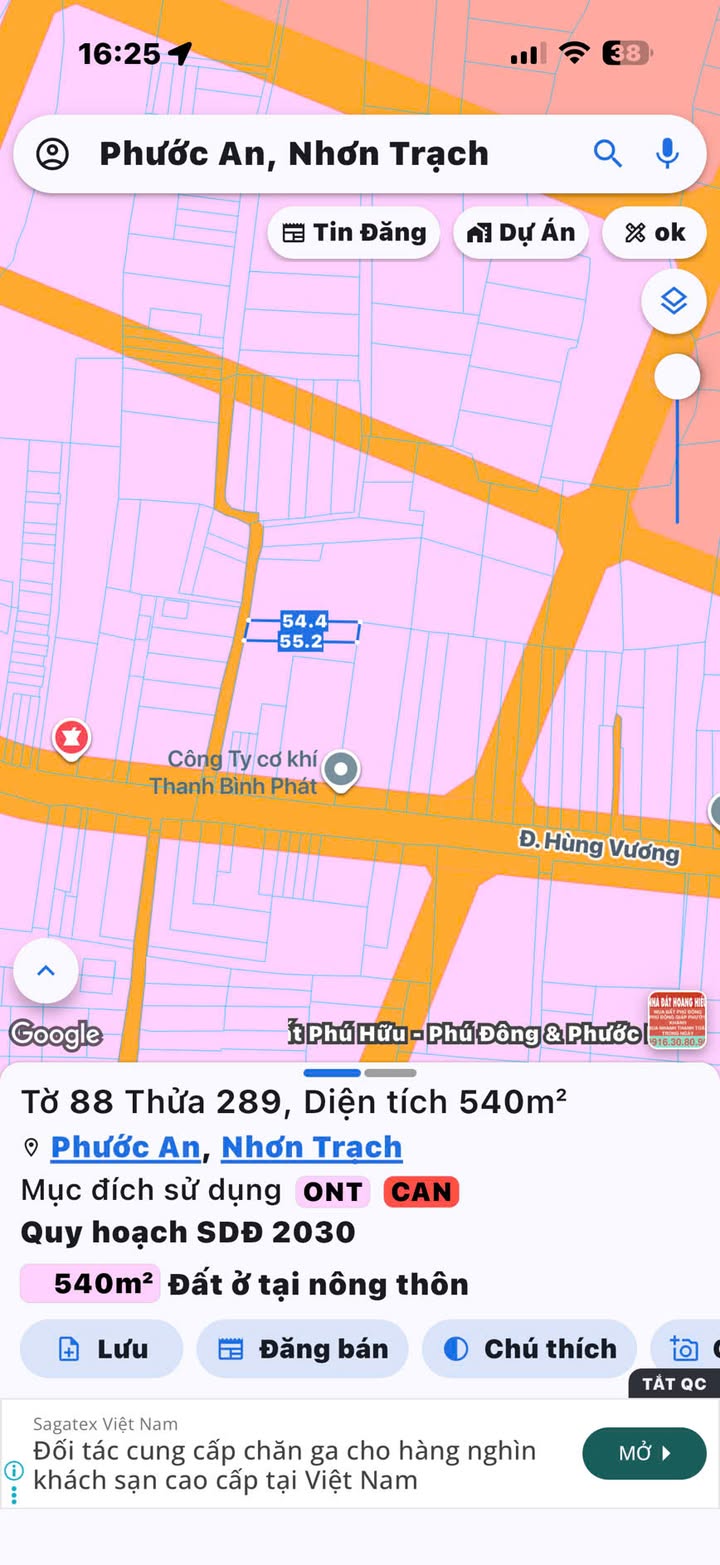 Đất nền đẹp tại Phước An, Nhơn Trạch, Đồng Nai 540m² chỉ 4 tỷ - Đầu tư sinh lời hấp dẫn!