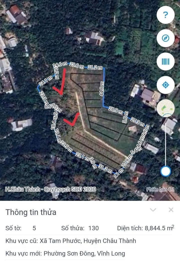 Đất nền 2.000m² tại Phường Sơn Đông, Bến Tre - Giá chỉ 1.6 tỷ, sổ đỏ chính chủ!