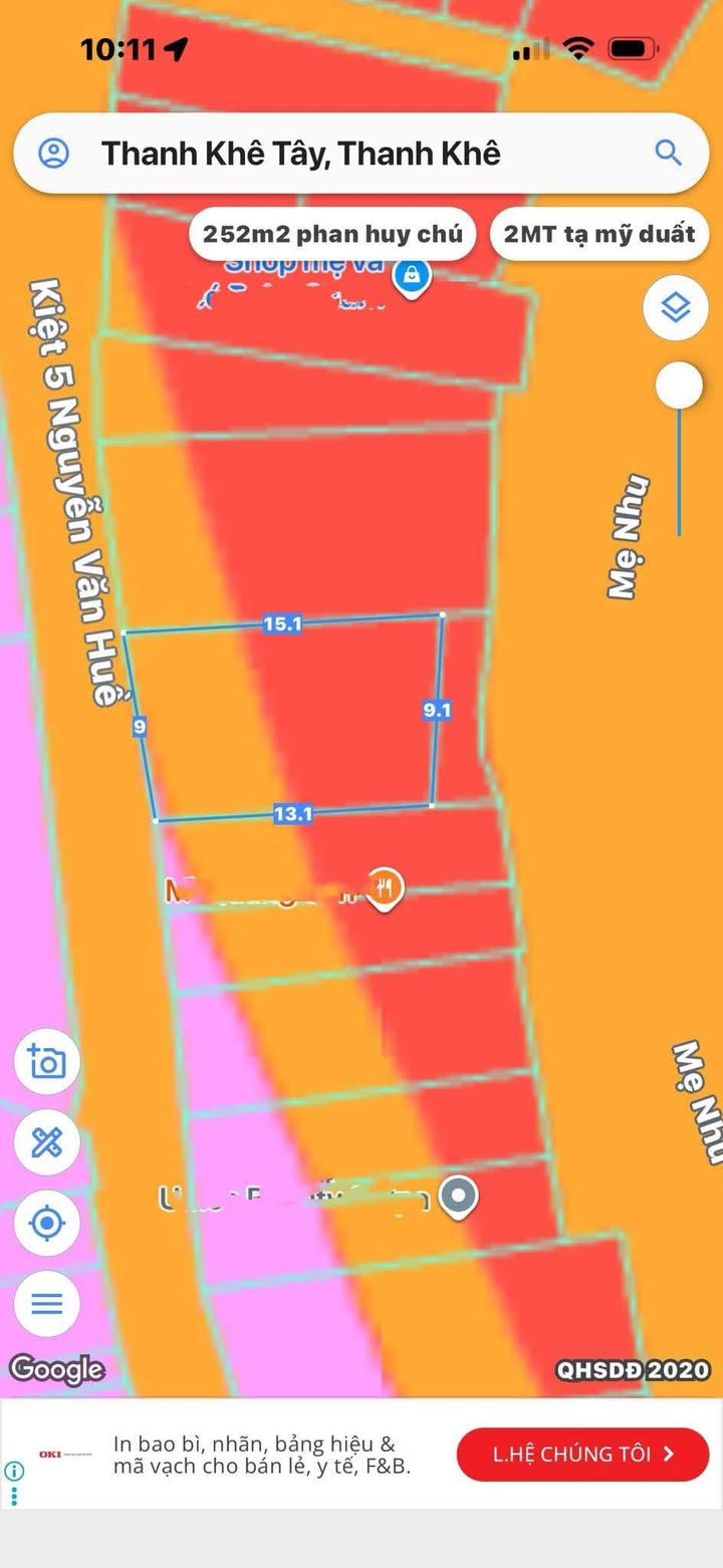 Nhà cấp 4 mặt tiền đường Mẹ Nhu, Đà Nẵng 126.7m² giá 9 tỷ - Đầu tư sinh lời!