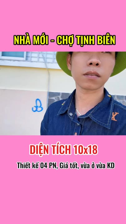 Nhà mặt tiền khu đô thị Sao Mai, Tịnh Biên 180m² chỉ 1.86 tỷ - Vừa ở vừa kinh doanh!
