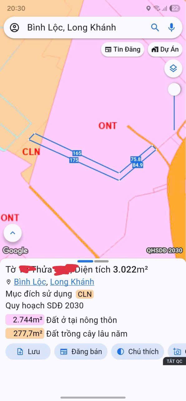 Đất 3 sào tại phường Bình Lộc, Long Khánh, Đồng Nai - Giá 3.1 tỷ, Tiềm năng kinh doanh lớn!