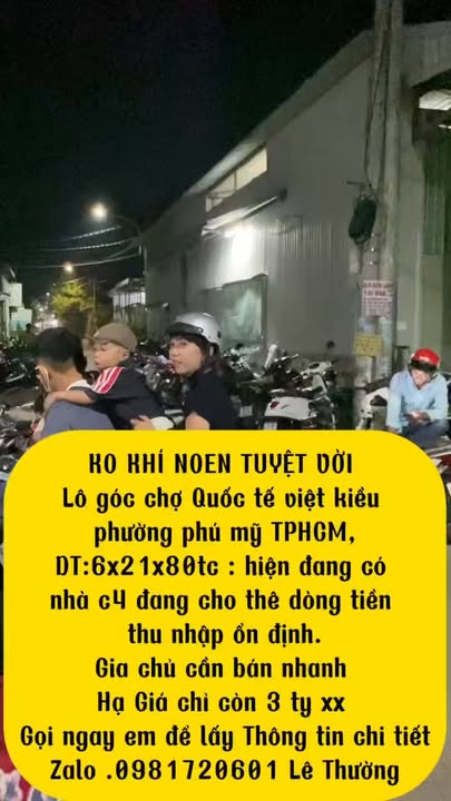Lô góc chợ Quốc tế Việt Kiều, Phú Mỹ, 126m² giá 3 tỷ - Cơ hội đầu tư sinh lời!
