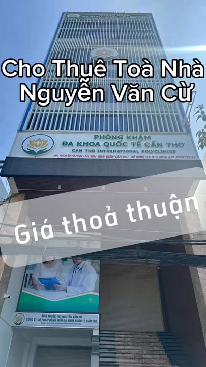 Cho thuê tòa nhà mặt tiền Nguyễn Văn Cừ, Ninh Kiều, 1666m² - Sang trọng và tiện nghi!