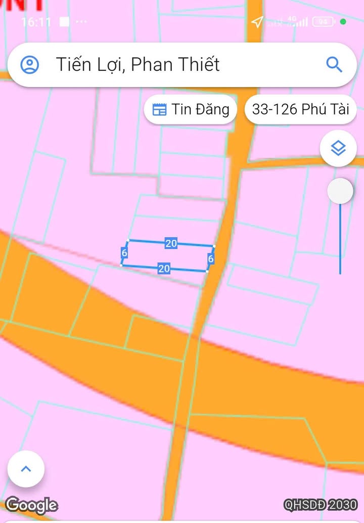 Lô đất thổ cư 117.8m² tại Thôn Tiến Hiệp, Phan Thiết - Giá chỉ 600 triệu!