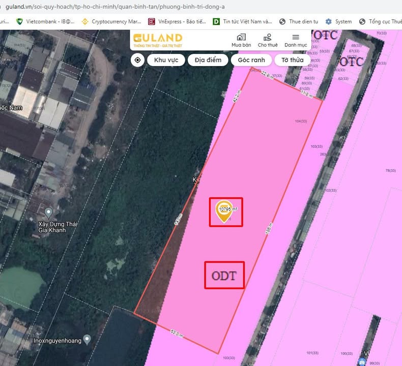 Đất nền Bình Trị Đông A 10.795m² giá 27.5 triệu/m² - Cơ hội đầu tư khu dân cư!