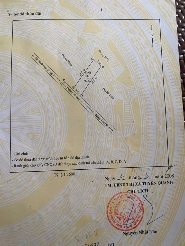 Đất thổ cư Tân Hà, Tuyên Quang 92.5m² giá thỏa thuận - Cơ hội đầu tư tuyệt vời!