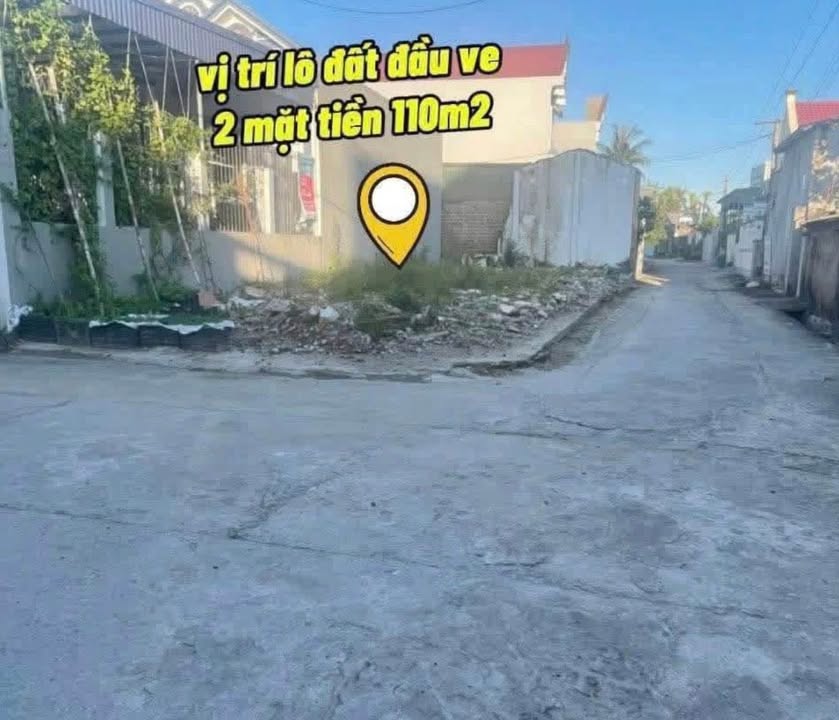 Đất nền 2 mặt tiền tại Tân Tiền, 110m² giá 1.3 tỷ - Cơ hội đầu tư tuyệt vời!