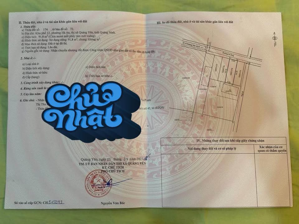 Đất nền chính chủ khu 12 Hà An, Quảng Yên 180m² - Giá tốt chờ bạn đầu tư!