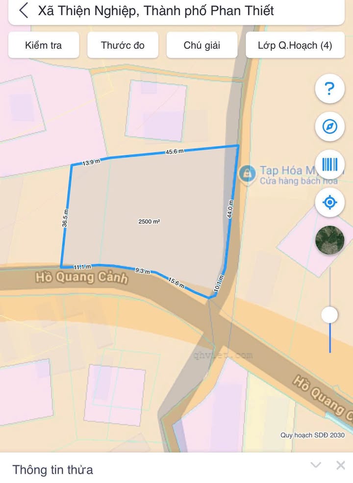 Đất Góc Hai Mặt Tiền Hồ Quang Cảnh, Mũi Né, 2500m² - Đầu Tư Tiềm Năng Tại Phan Thiết!