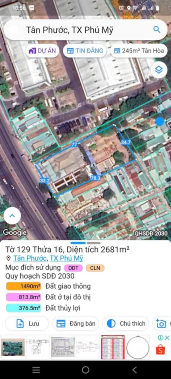 Đất mặt tiền Quốc lộ 51, Tân Phước 2681m² - Kinh doanh đa ngành nghề